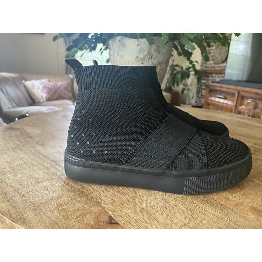 Ecko Red Rhino Logo Beyley Slip On Logo Black  Women’s Sneaker Booties Size 8